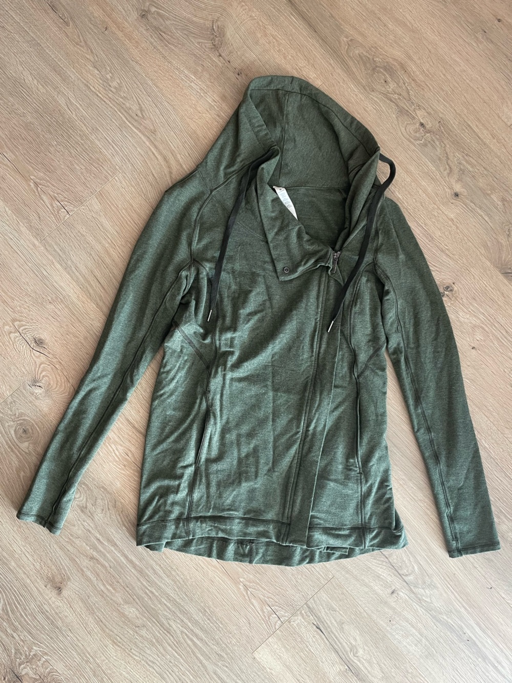 lululemon athletica Heather Olive Green Sweatshirt Hoodie